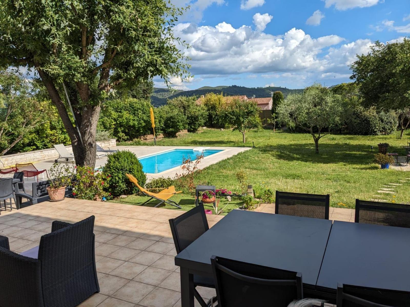 Villa Calme Avec Piscine A Greoux Esterno foto