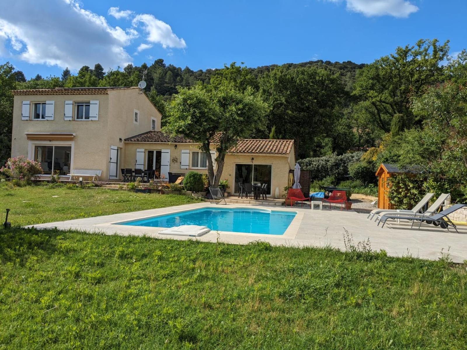 Villa Calme Avec Piscine A Greoux Esterno foto