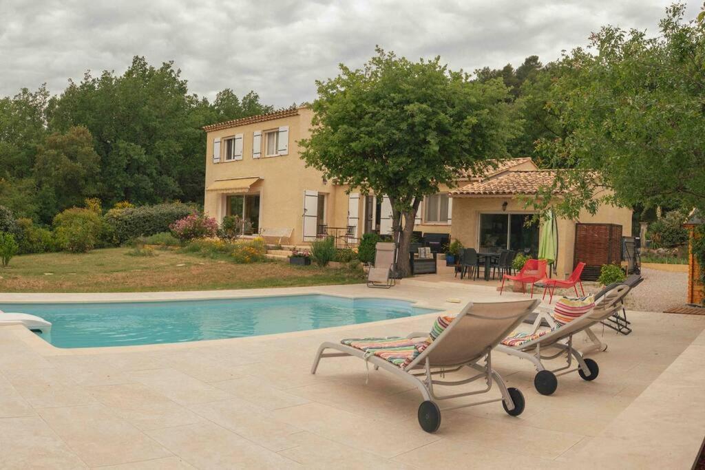 Villa Calme Avec Piscine A Greoux Esterno foto