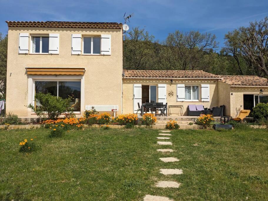 Villa Calme Avec Piscine A Greoux Esterno foto